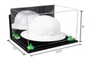 Acrylic Large Helmet - Large Safety Helmet Display Case - Mirror Wall Mounts (A082/V13)