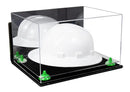 Acrylic Large Helmet - Large Safety Helmet Display Case - Mirror Wall Mounts (A082/V13)