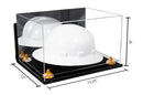 Acrylic Large Helmet - Large Safety Helmet Display Case - Mirror Wall Mounts (A082/V13)