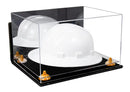 Acrylic Large Helmet - Large Safety Helmet Display Case - Mirror Wall Mounts (A082/V13)