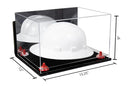 Acrylic Large Helmet - Large Safety Helmet Display Case - Mirror Wall Mounts (A082/V13)