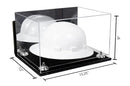 Acrylic Large Helmet - Large Safety Helmet Display Case - Mirror Wall Mounts (A082/V13)