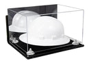 Acrylic Large Helmet - Large Safety Helmet Display Case - Mirror Wall Mounts (A082/V13)