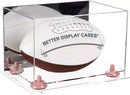 Full-Size Football Display Case Horizontal - Mirror No Wall Mounts (A004/B41)