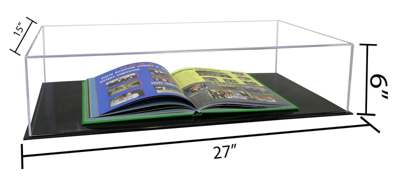 Versatile Acrylic Display Cases with Double Sheet Base with Clear Case