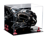 Mirrored Catchers Helmet Display Box with Black Base