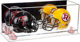 2 Mini Helmet or Mini Football with Mini Helmet Display Case - Mirror (B46/V46/A019)