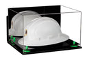 Acrylic Large Helmet - Large Safety Helmet Display Case - Mirror Wall Mounts (A082/V13)