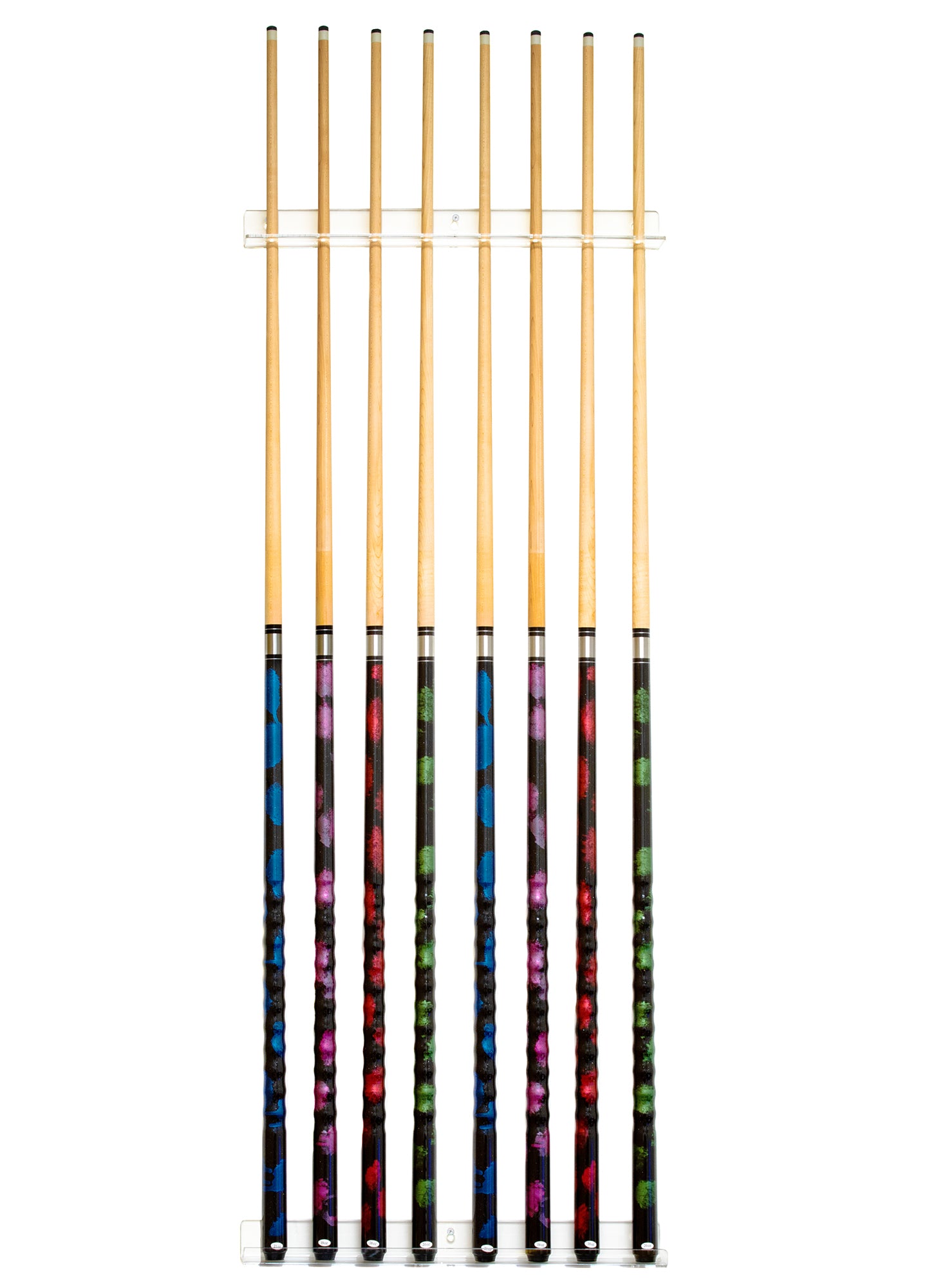 Acrylic Pool Cue Sticks or Pool Balls Holder, Shelf or Wall Mounts (HD