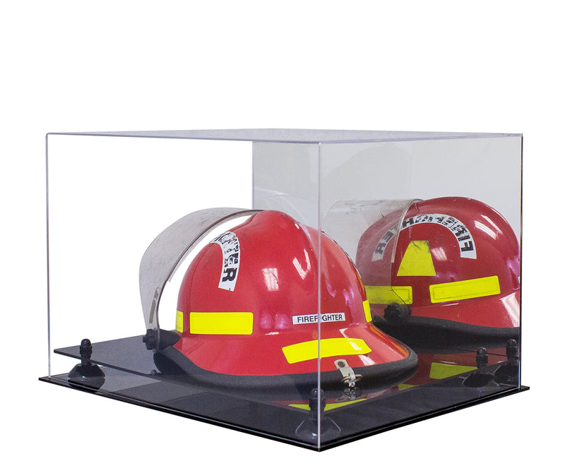 fire helmet display case