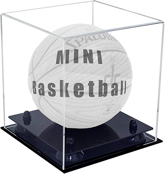 Acrylic Mini - Miniature (not Full Size) Basketball Display Case - Clear (B03/A015)