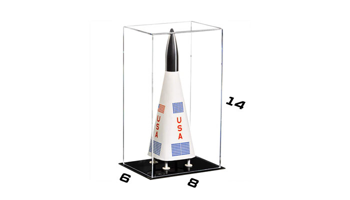 Rocket Display with Dimensions