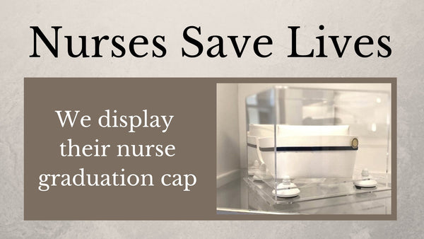 nursing cap display case