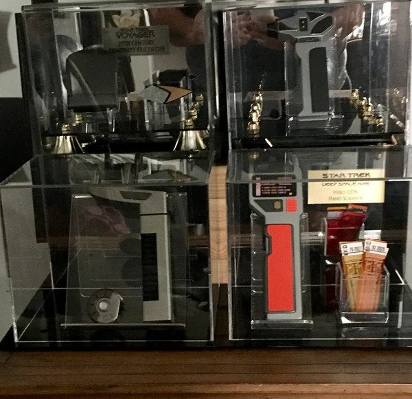 Display Cases for Star Trek Memorabilia