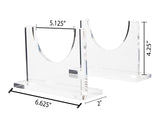 Clear Acrylic Wine Bottle Display Bracket -  Crystal Clear