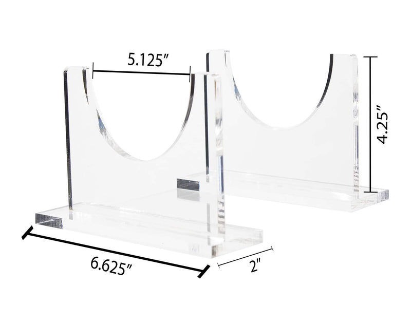 Clear Acrylic Wine Bottle Display Bracket -  Crystal Clear