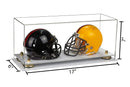 mini helmet and football display case for sale at better display cases