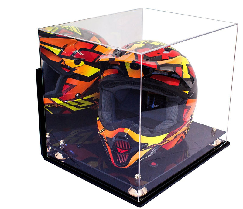 Motorcycle Nascar or Motocross Racing Helmet Display Case - Mirror Wall Mount (A024/V61)