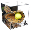 Versatile clear acrylic display case with transparent sides and top