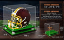 Clear football helmet display case dimension image