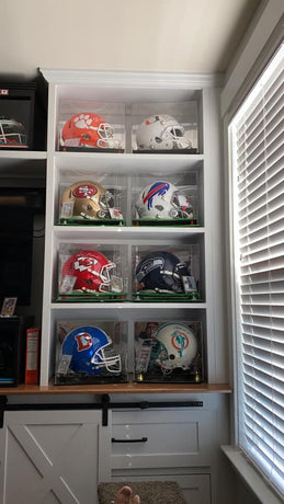 Sports memorabilia display shelves deals