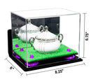 Dustproof clear acrylic display case for figures, models, and collectibles
