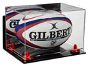 Acrylic Rugby Ball Display Case - Mirror Wall Mount (A004/B41)