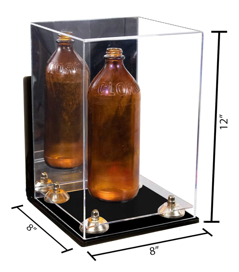 Acrylic Versatile Display Case  8 X 8 X 12  Mirror Wall Mount (A060/V42)