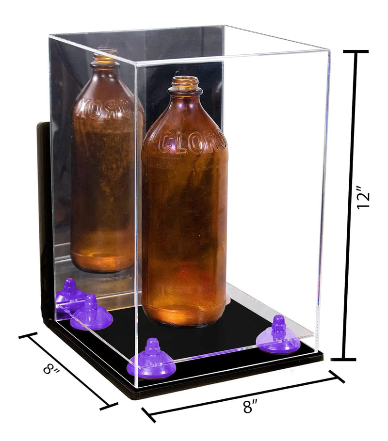 Acrylic Versatile Display Case  8 X 8 X 12  Mirror Wall Mount (A060/V42)