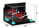 Acrylic Kids Shoes Display Case 12 x 8.25 x 8 - Mirror Wall Mounts (A004/V41)