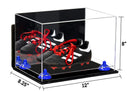 Acrylic Kids Shoes Display Case 12 x 8.25 x 8 - Mirror Wall Mounts (A004/V41)