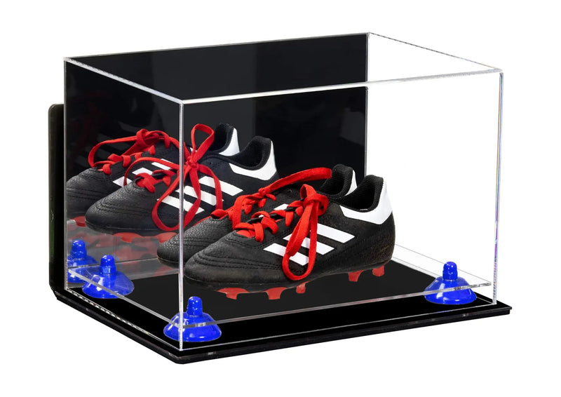 Acrylic Kids Shoes Display Case 12 x 8.25 x 8 - Mirror Wall Mounts (A004/V41)