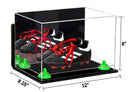 Acrylic Kids Shoes Display Case 12 x 8.25 x 8 - Mirror Wall Mounts (A004/V41)