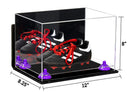 Acrylic Kids Shoes Display Case 12 x 8.25 x 8 - Mirror Wall Mounts (A004/V41)