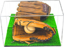Acrylic Baseball Catchers Glove Display Case - Mirror No Wall Mounts (A011/V16)
