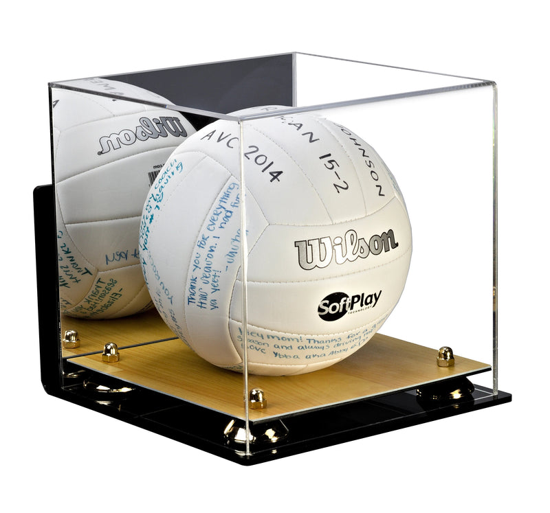 Acrylic Volleyball Display Case - Mirror Wall Mounts (A027/B02)