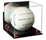 Acrylic Volleyball Display Case - Mirror Wall Mounts (A027/B02)