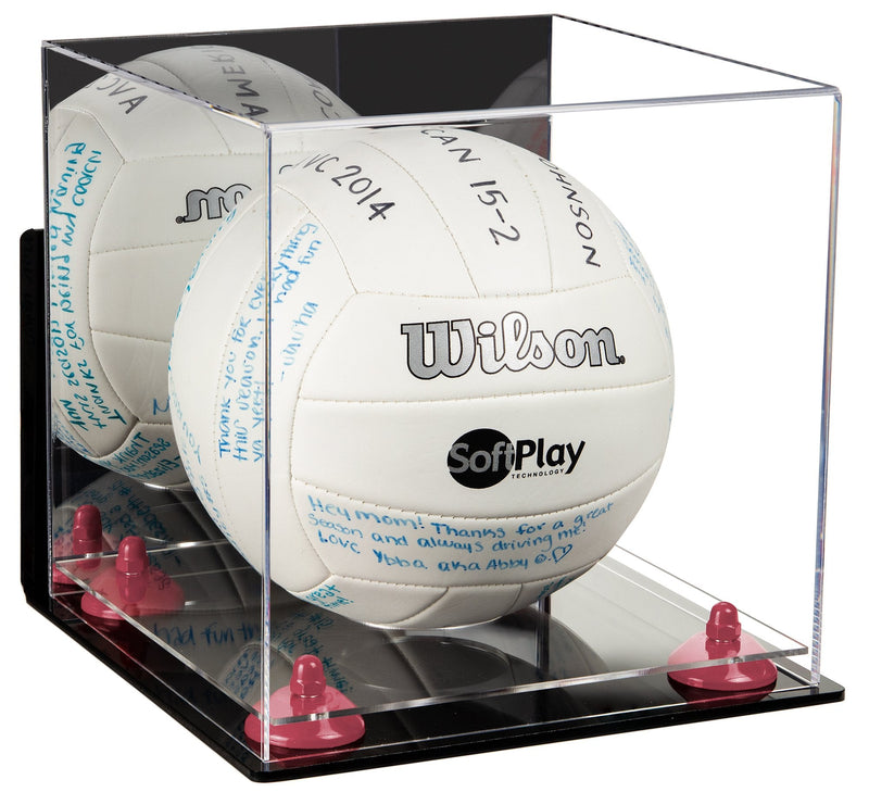 Acrylic Volleyball Display Case - Mirror Wall Mounts (A027/B02)