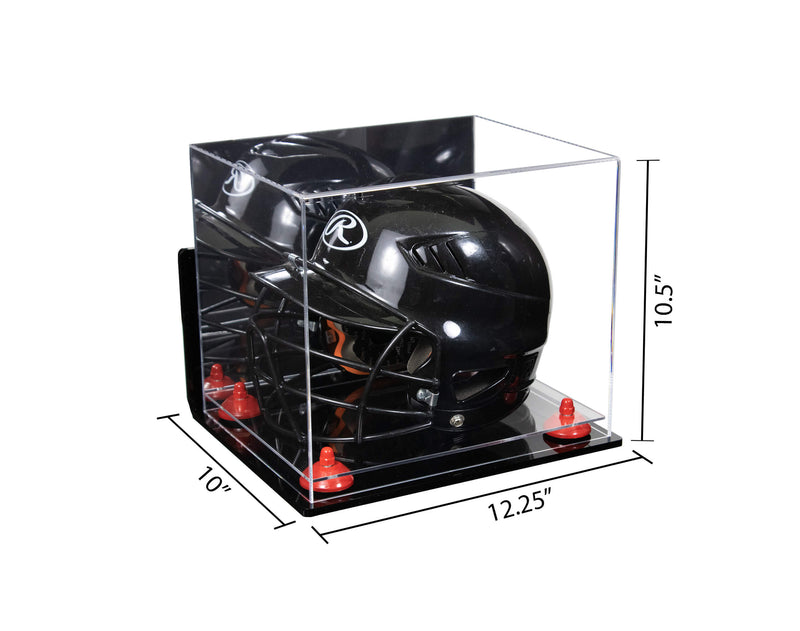 Acrylic Versatile Display Case 12.25 X 10 X 10.5 Mirror Wall Mounts (A012/V22)