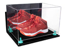 Acrylic Extra Large Shoe Display Case for Basketball Shoe, Hightop, Soccer & Football Cleats with Mirror -18 x 14 x 12 (A014/V60)
