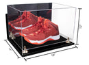 Acrylic Extra Large Shoe Display Case for Basketball Shoe, Hightop, Soccer & Football Cleats with Mirror -18 x 14 x 12 (A014/V60)