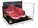 Acrylic Extra Large Shoe Display Case for Basketball Shoe, Hightop, Soccer & Football Cleats with Mirror -18 x 14 x 12 (A014/V60)