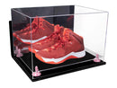 Acrylic Extra Large Shoe Display Case for Basketball Shoe, Hightop, Soccer & Football Cleats with Mirror -18 x 14 x 12 (A014/V60)