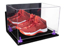 Acrylic Extra Large Shoe Display Case for Basketball Shoe, Hightop, Soccer & Football Cleats with Mirror -18 x 14 x 12 (A014/V60)