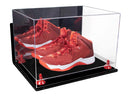 Acrylic Extra Large Shoe Display Case for Basketball Shoe, Hightop, Soccer & Football Cleats with Mirror -18 x 14 x 12 (A014/V60)