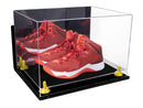 Acrylic Extra Large Shoe Display Case for Basketball Shoe, Hightop, Soccer & Football Cleats with Mirror -18 x 14 x 12 (A014/V60)