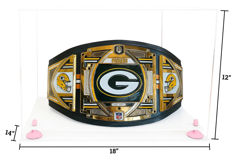 Clear Acrylic Wrestling Belt Display Case - Clear (A014/V60)