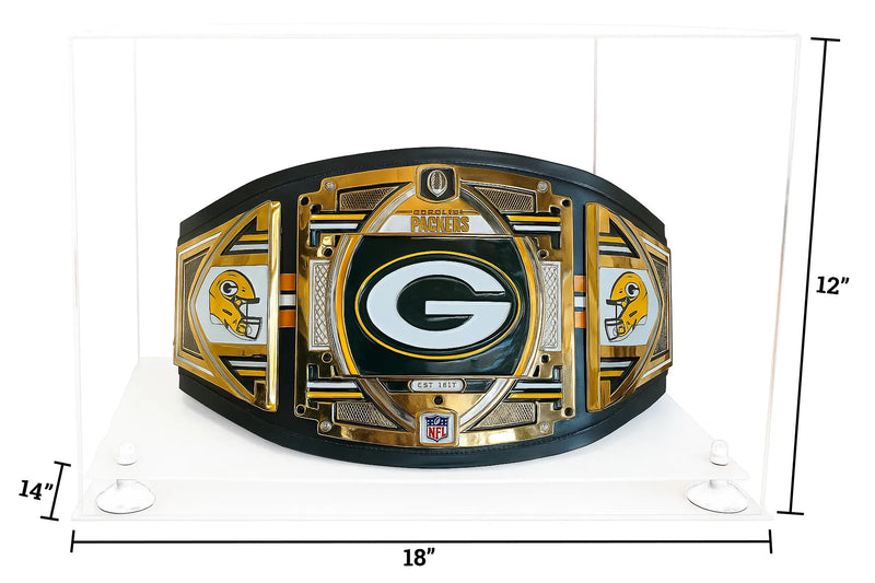 Clear Acrylic Wrestling Belt Display Case - Clear (A014/V60)