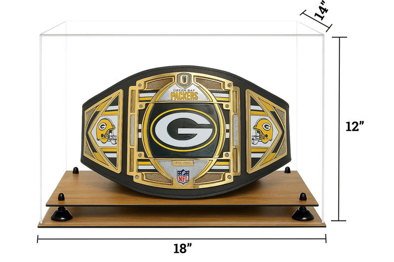Clear Acrylic Wrestling Belt Display Case - Clear (A014/V60)