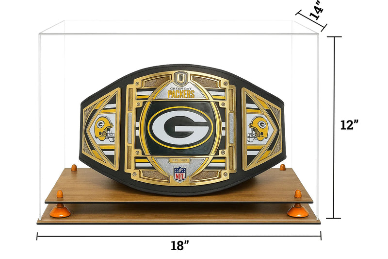 Clear Acrylic Wrestling Belt Display Case - Clear (A014/V60)